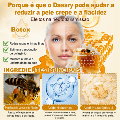 👨‍⚕️Certificado CE: Daasry® Creme Restaurador de Pele com Veneno de Abelha — Efeito Tipo Botox