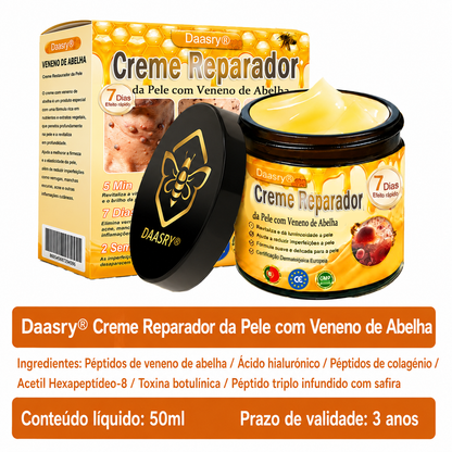 👨‍⚕️Certificado CE: Daasry® Creme Restaurador de Pele com Veneno de Abelha — Efeito Tipo Botox